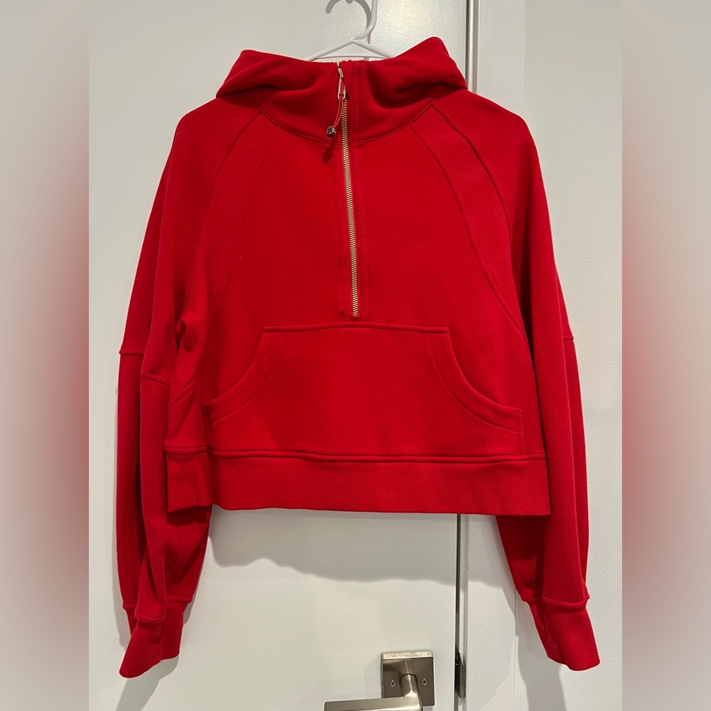 lululemon | Lunar New Year Scuba Oversized Half-Zip Hoodie, Dark Red, XS/S